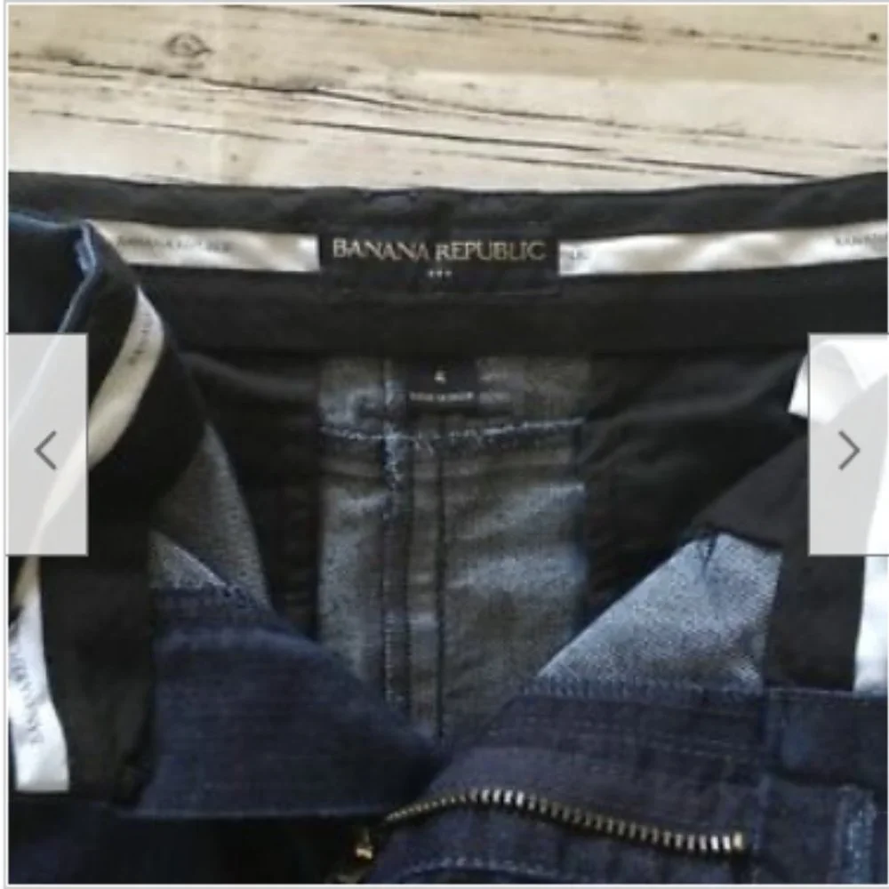 Banana‎ Republic Factory Women's Blue Denim Jean Skirt Pockets